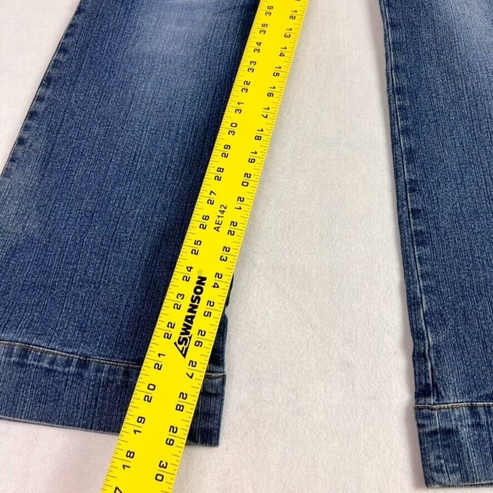 Jordache Jeans Women 15/16 Lace Up Y2K 90 Low Rise Denim Corset Bootcut Vintage - Picture 8 of 12